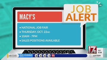 CBS 17 Job Alert - Macy