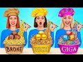 Zengin vs Fakir vs Giga Zengin Yemek Yarışması | Komik Zorluklar Multi DO Challenge