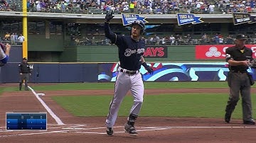 NYM@MIL: Lucroy opens scoring with a solo home run