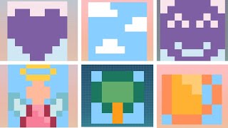 Cupid Nonogram - All Levels (1-10) | 1º World