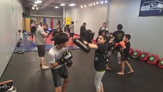 Muay Thai Class At Stray Dogs Club In Monroe, Wa