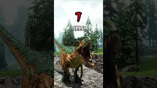 TOP 16 STRONGEST CARNIVORE THEROPODS IN ARK #shorts #ark #dinosaur