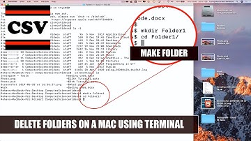 How to DELETE Folders On a Mac Using Terminal Commands - Basic Tutorial | New