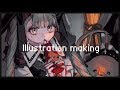創作イラスト メイキング🐻illustration making🐻〔厚塗り〕