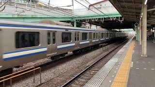 JR東日本総武快速線E217系1102F東京駅行き、新検見川駅通過。