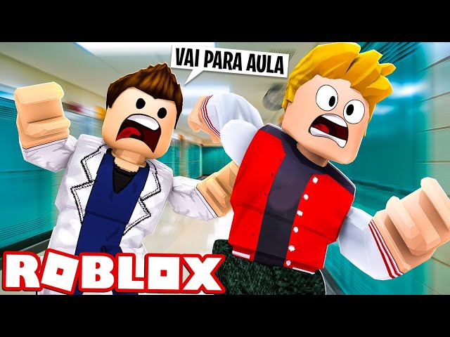 CUEIO TENTA FUGIR DA ESCOLA no ROBLOX ! 