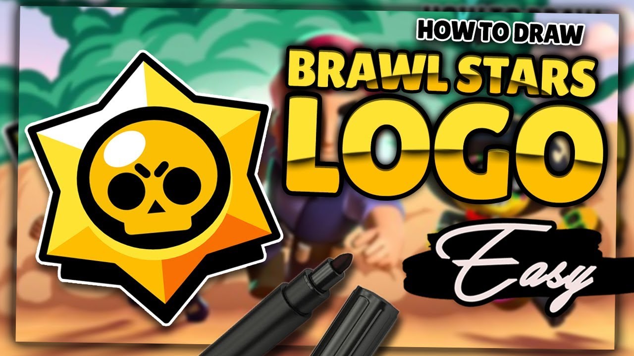 How To Draw Brawl Stars Logo Easy Step By Step Lextonart Youtube