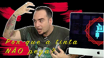 Porque a tinta da tatuagem não pega?