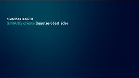 SIMARIS create Benutzeroberfläche