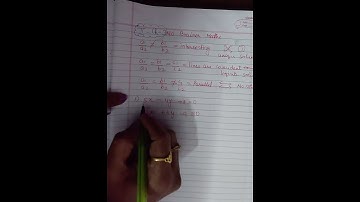 Comparing ratio a1/a2=b1/b2=c1/c2 find  lines are intersecting/ parallel/coincident#Xmaths/NCERT