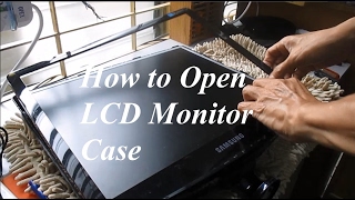 How to open Case Repair Samsung LCD LED Monitor Display Problem Part 1