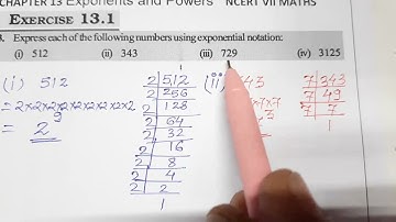 Q.NO.3 (i),(ii),(iii),(iv)EXERCISE 11.1,CHAPTER 11 ,EXPONENTS AND POWERS, CLASS VII , NCERT, MATHS