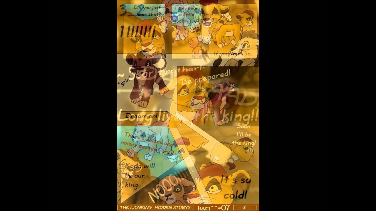 the lion king comics(HIDDEN STORIES) 1 YouTube