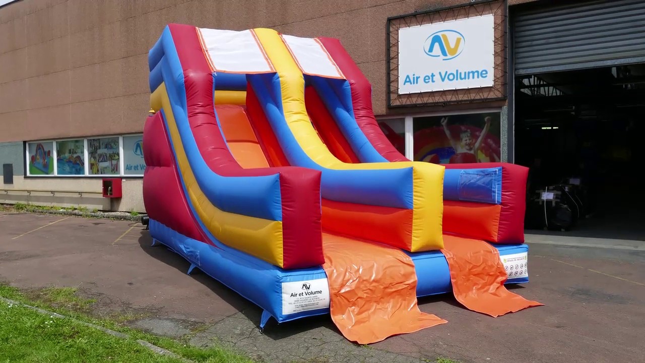 Toboggan Gonflable Coloré PM - Air et Volume