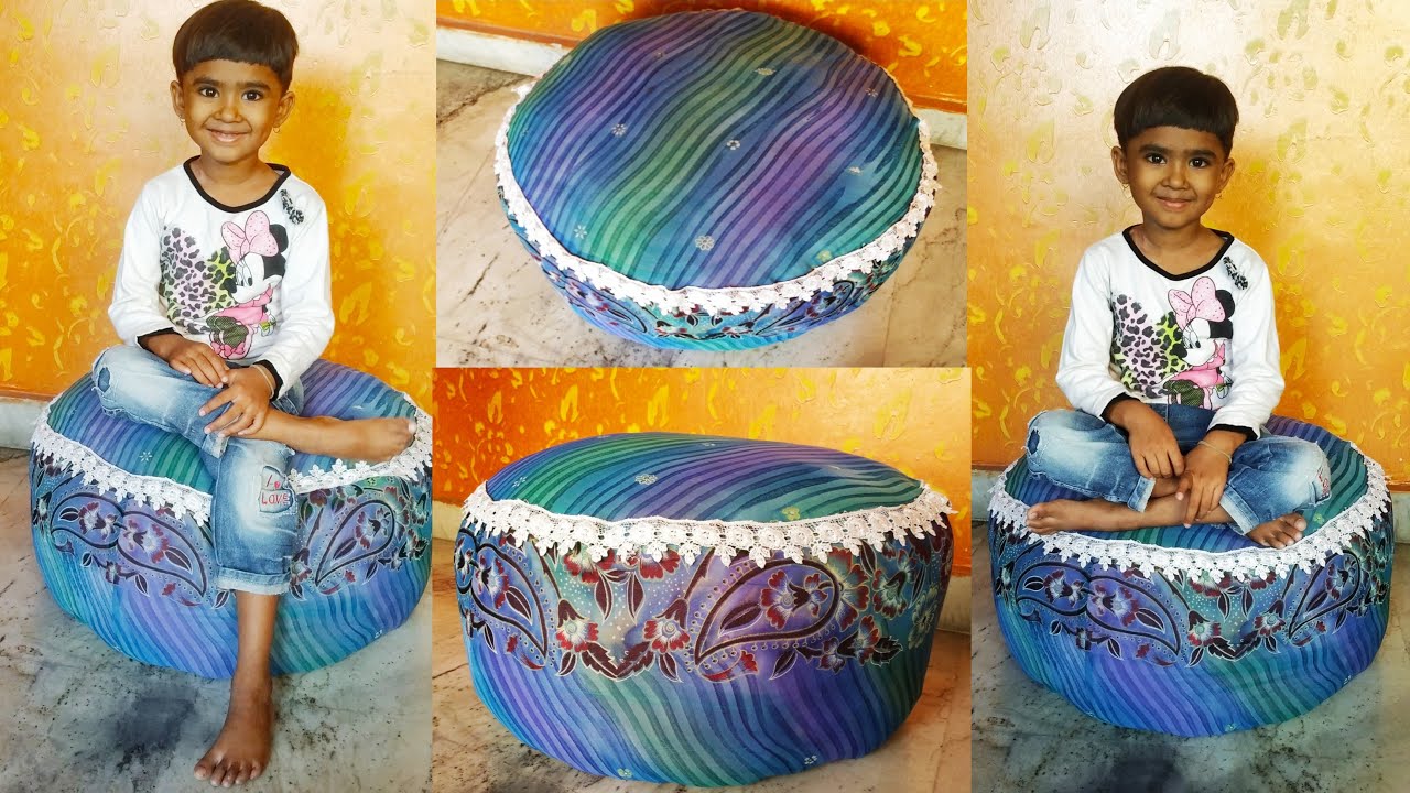 Floor Sofa / Old Clothes Reuse Idea