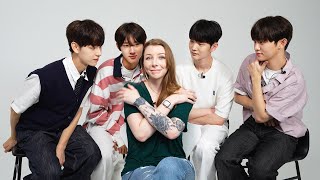 European Girl Was Surrounded By 4 Handsome Korean Men l Maintain Heartbeat Challange