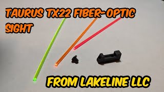 Taurus Tx22 fiber optic front sight from Lakeline LLC