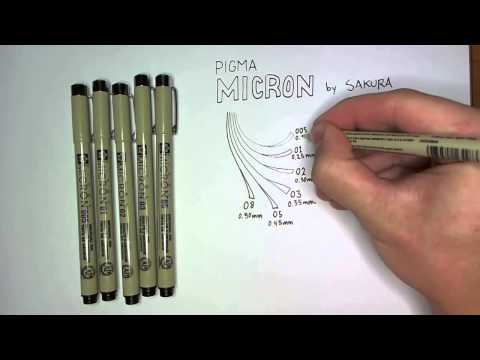 Обзор капиллярных ручек PIGMA MICRON