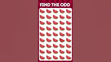 Find the Odd One Out Fruit Edition 🍉 Odd One Out Puzzle | how good are your eyes