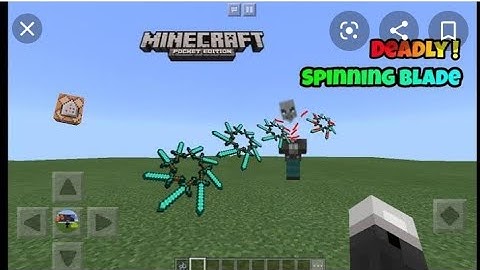 Minecraft: how to make a throwable spinning blade (command block tutorial)