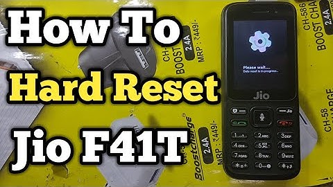 Jio F41T Hard Reset | Jio F41T Hard Reset Video | Hard Reset Jio F41T | Jio F41T Hard Reset Key