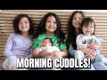 Morning Cuddles with Newborn Sister! - @itsJudysLife