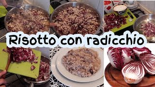 أكلة?? إيطالية : Risotto con radicchio سهلة التحضير 