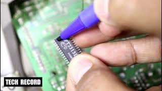 Repairing Subwoofer Amplifier by Replacing IC PT2313L Solder with Fingers