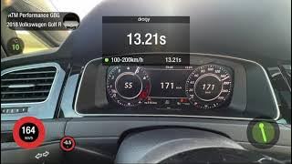 VW Golf R MK7.5 Stage 1 380hp 100-200 dragy Stock vs Stage 1