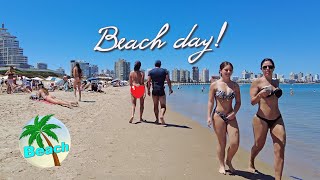 Beach Walk in Punta del Este URUGUAY 4k video 2022 vlog