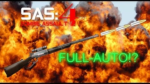 SAS Zombie Assault 4 - Full Auto Shockfield And Other Guns With One Simple Trick