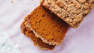 Vegan Pumpkin Loaf with Streusel Topping