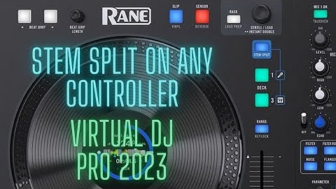 Rane Four STEM Split Trick on any controller with Virtual DJ Pro 2023