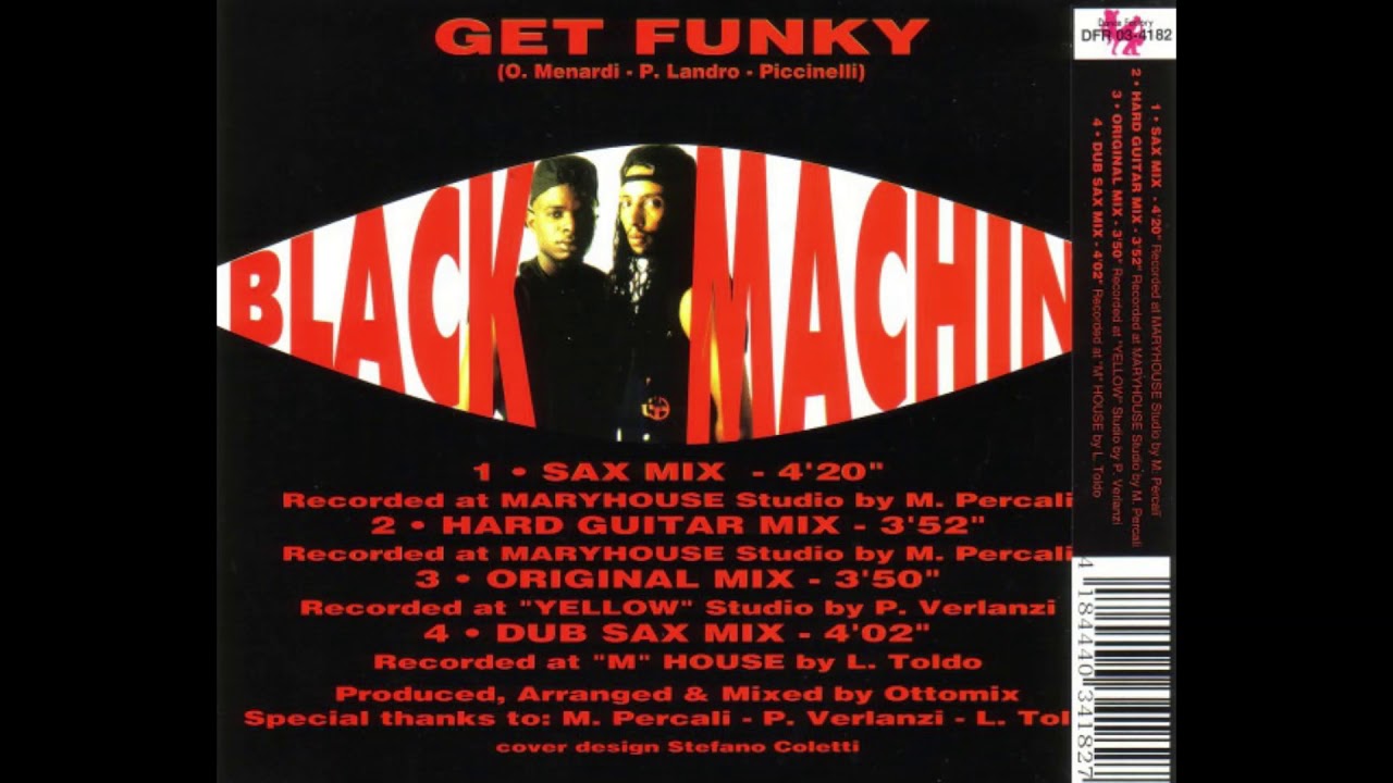 BLACK MACHINE - "Get Funky" (Original Mix) [1993]