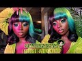 Buttercup Inspired Hair &amp; Makeup Tutorial 💚 | The PowerPuff Girls Series | Young Africana