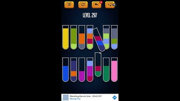 Water Sort Puzzle - Color Liquid Sorting Game Level 297 Solution