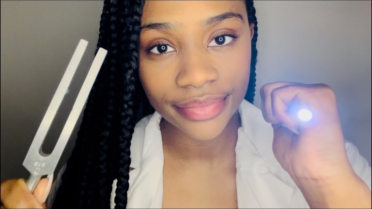 ASMR | CRANIAL NERVE EXAM (soft spoken, close up, light)