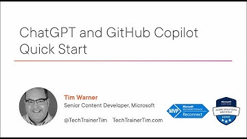 "ChatGPT and GitHub Copilot in 40 Minutes" with Tim Warner (March 16, 2023)
