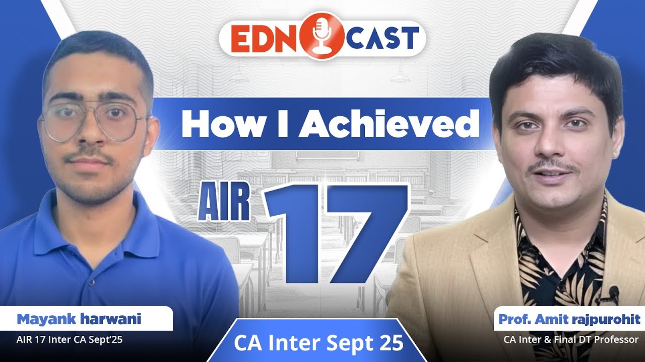 🚀 CA Inter Sept’25 | AIR 17 Achieved