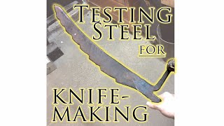 Knife Metal Test - Antique Hay Saw