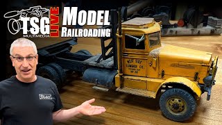 TSG Live Model Railroading - Joe Piazza West Side Lumber Peterbilt Trucks & More!