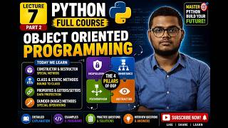 Python Programming Course | Lecture 7-Part 2:Object-Oriented Programming | Tutorial For beginners