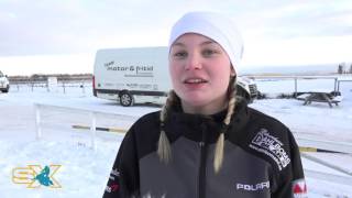 Ellen Bäcke vinnare av Damer Stock vid SM i Skotercross 2 Mora