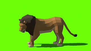 Male Lion Dead Cartoon Best Green Screen Download Link