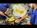 Fastest Street Food Fried Egg Omelet Making | Masala Dal Fry &amp; Anda Fry Omelette Dhaba Style Recipe