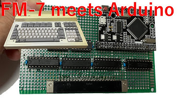 80年代レトロパソコン FM 7用Arduino拡張カードの製作（前編：設計〜Hello World）