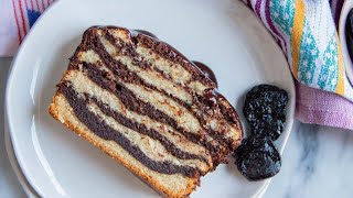 Chocolate and Vanilla Marble Loaf Cake (Full recipe in description)
