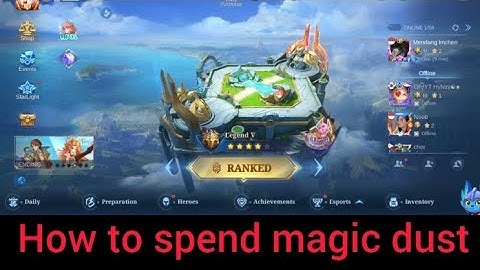How to spend magic dust mobile legend