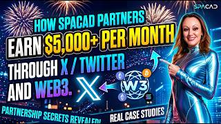 HOW SPACAD PARTNERS EARN $5,000+ PER MONTH THROUGH X / TWITTER AND WEB3. #web3 #traffic #money