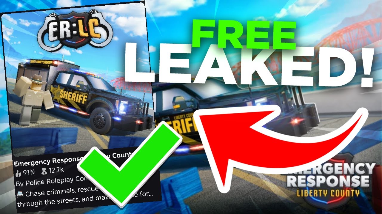 EMERGENCY RESPONSE: LIBERTY COUNTY UNCOPYLOCKED | ROBLOX STUDIO WORKING ...